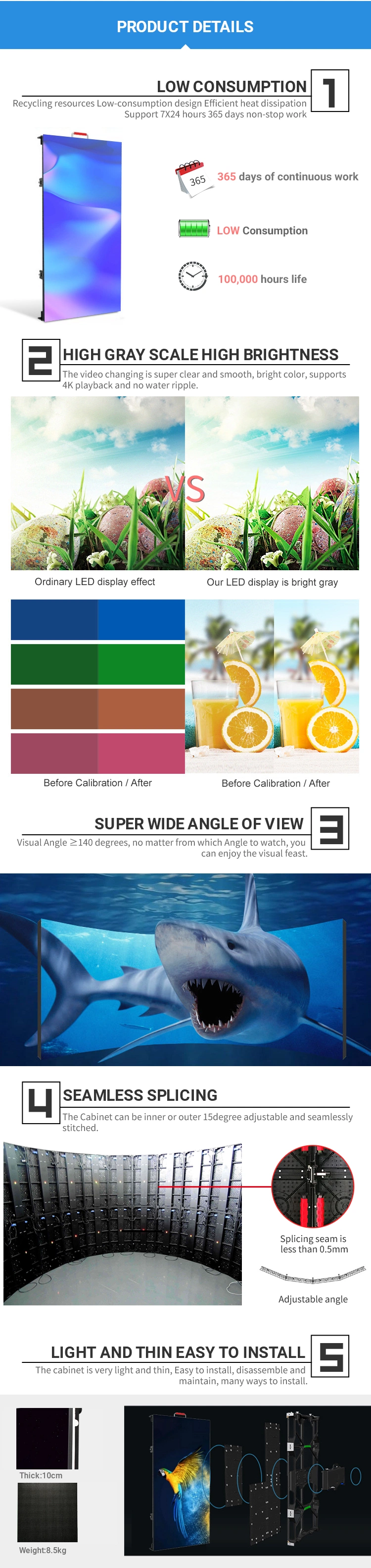 HD Rental P2.976 Full Color Indoor LED Display