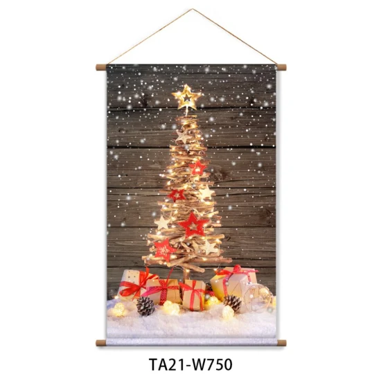 Wholesale LED Santa Claus and Snowman Hanger Poster for Room Decoration