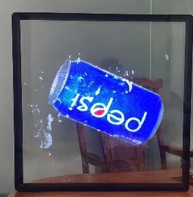 3D Fan Hologram Projector Indoor Advertising Transparent Display Ad LED